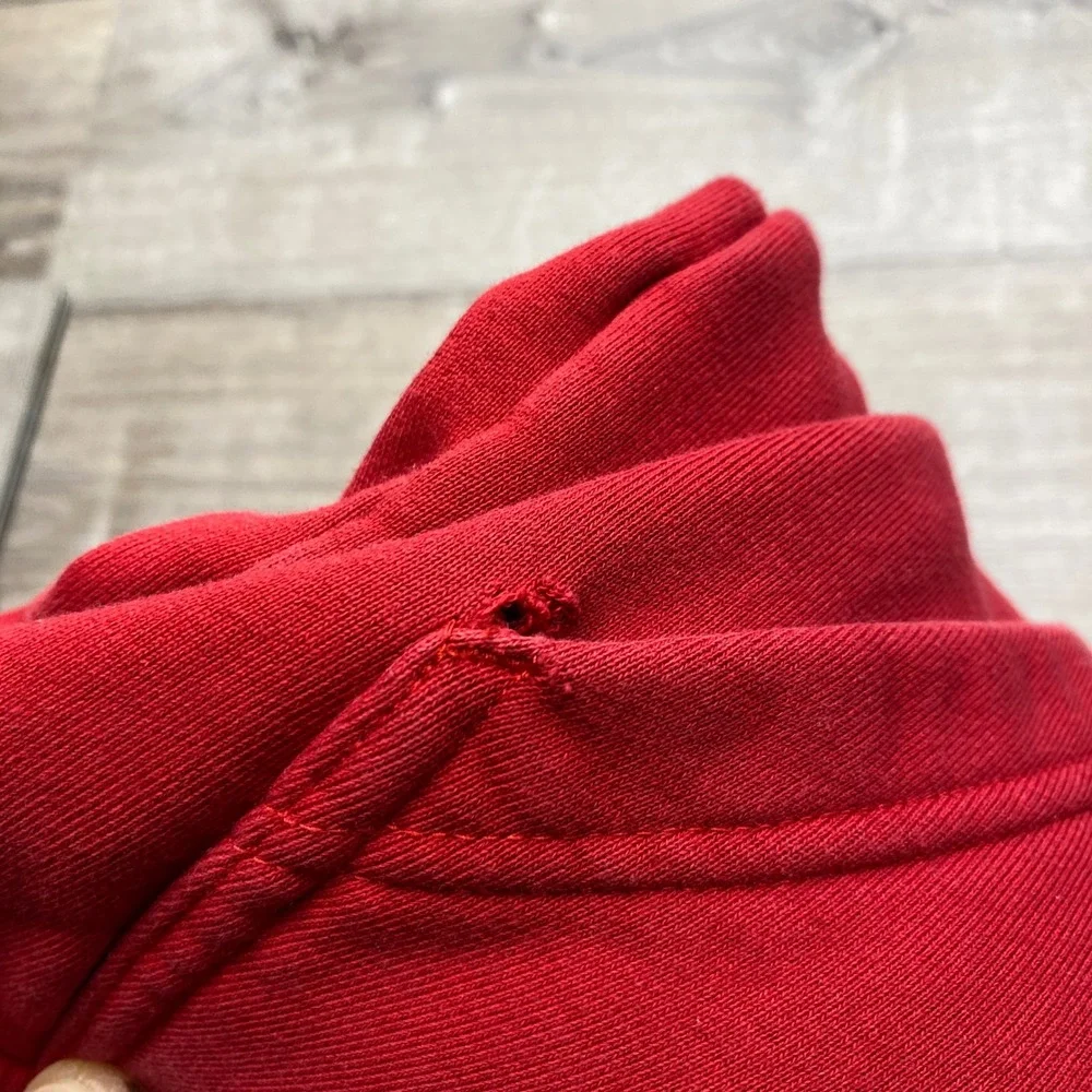 Jordan Full Zip Hoodie Mens Small Red Jumpman Logo Fleece Activewear